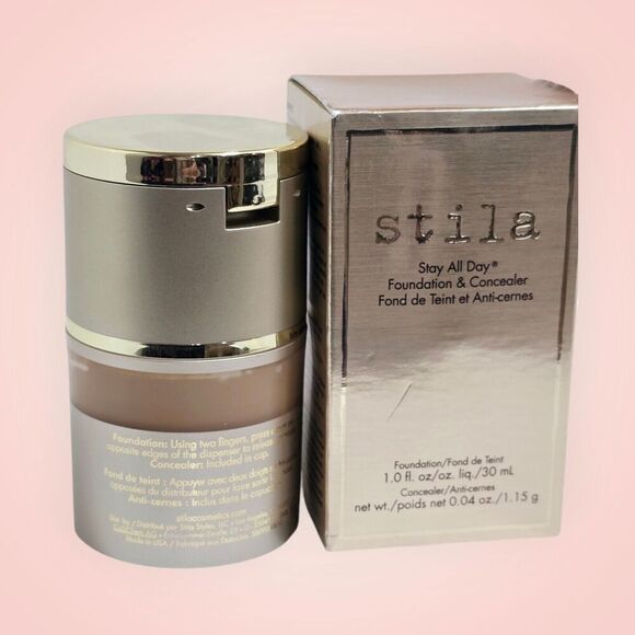 Stila Stay All Day Foundation & Concealer Brand New In Box #12 Caramel - Picture 1 of 5